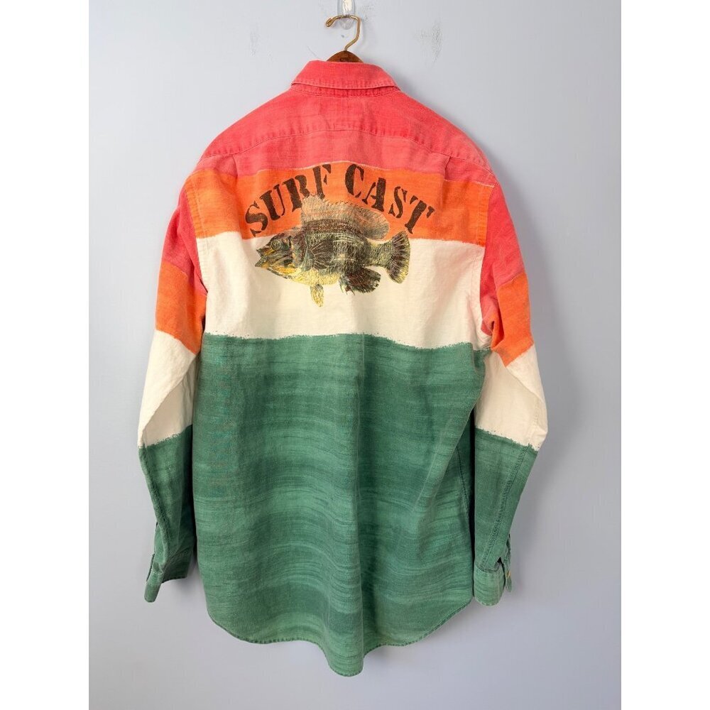 Vintage Polo Ralph Lauren Surf Cast Webb Tide Florida Summer 1992 Mens XL Shirt